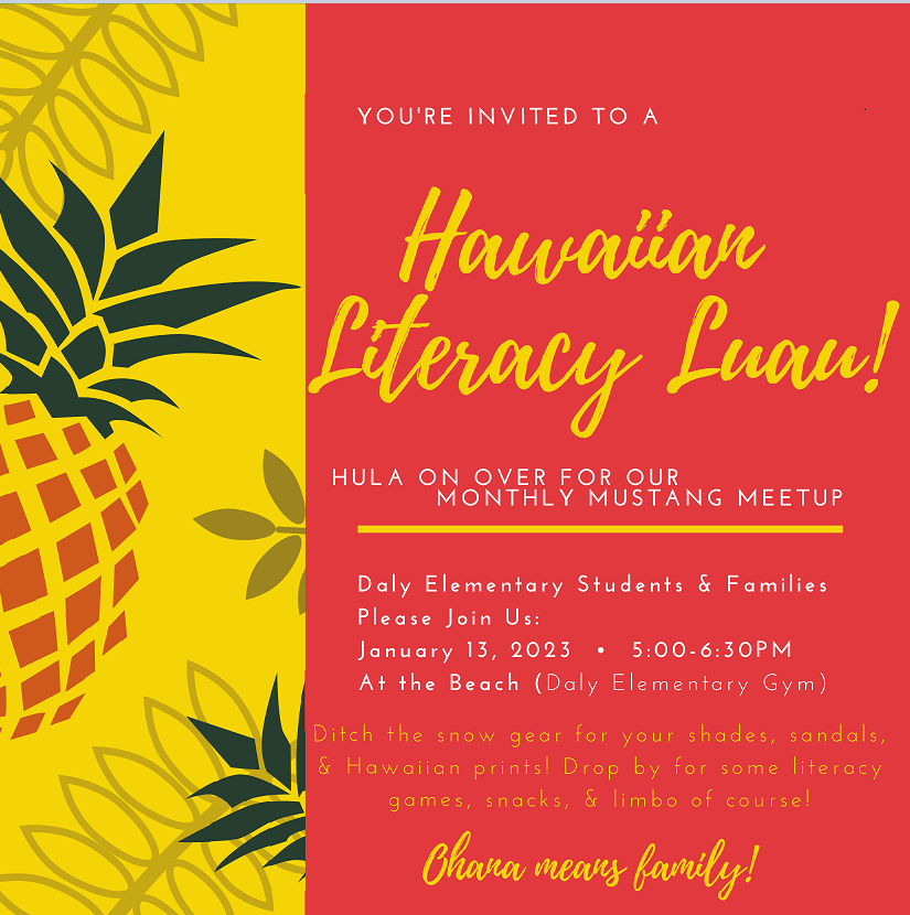 Hawaiin Literacy Luau